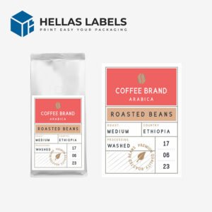 ετικέτες συσκευασίας καφέ