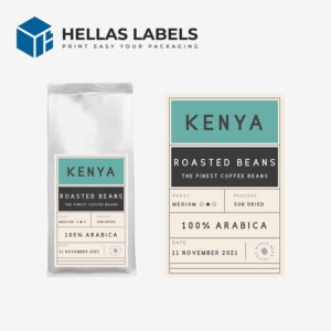 ετικέτες συσκευασίας καφέ