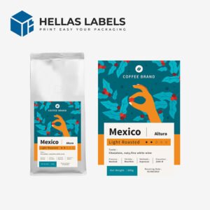 ετικέτες συσκευασίας καφέ