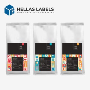 ετικέτες συσκευασίας καφέ
