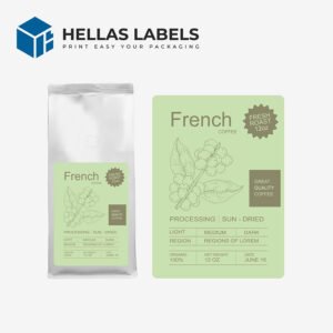 ετικέτες συσκευασίας καφέ
