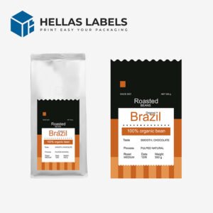 ετικέτες συσκευασίας καφέ