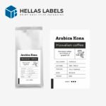 ετικέτες συσκευασίας καφέ